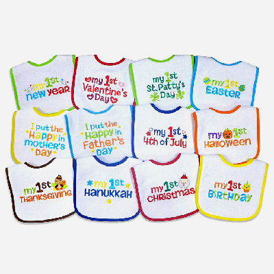 My First Holiday Bibs