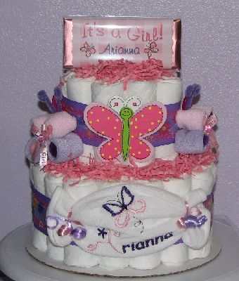 Butterfly-Baby-Cake.JPG - Butterfly Diaper Cake