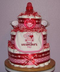 Valentine Diaper Cake