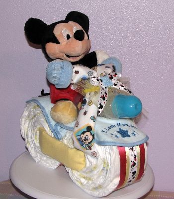 Mickey Mouse Diaper Motorcycle