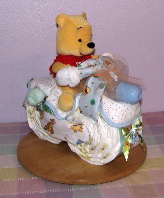 Winnie the Pooh Diaper Motorcycle