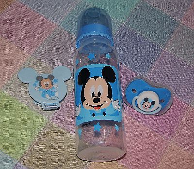 Mickey Mouse Baby Bottle & Pacifier