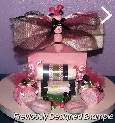 AsstdGirlItems.JPG - Pink Lime & Black Baby Shower Decorations