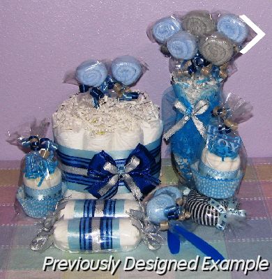 blue-silver-baby-gifts.JPG - Blue and SIlver Baby Shower Decorations
