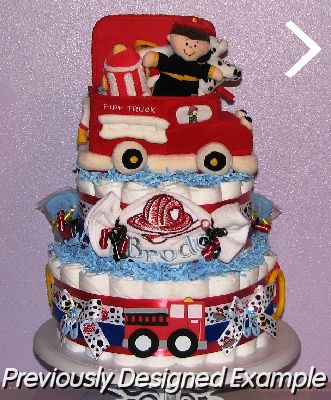 Brody-Fireman-Diaper-Cake.JPG - Custom Fireman Diaper Cake