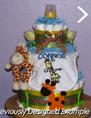Giraffe-Diaper-Cakes.JPG - Giraffe Diaper Cake