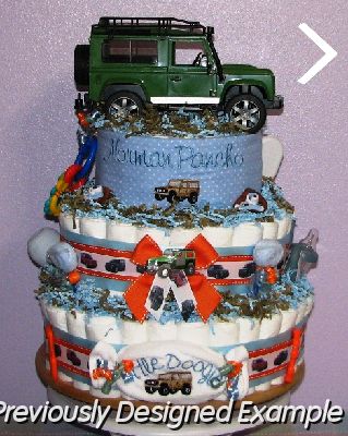 Landrover-Diaper-Cake.JPG - Land Rover Diaper Cake