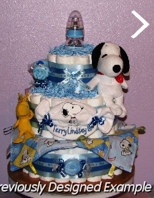 Snoopy-Diaper-Cake.JPG - Snoopy Diaper Cake