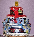 Elmo-Diaper-Cake