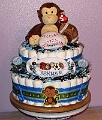 Sports-Monkey-Diaper-Cake
