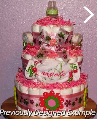 Anglea-Diaper-Cake.JPG - Pink Lime Diaper Cake