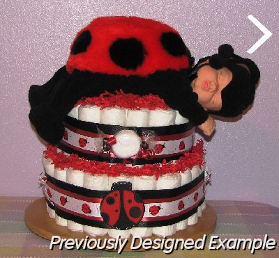 Anne-Geddes-Ladybug-Diaper-Cake.JPG - Anne Geddes Ladybug Diaper Cake