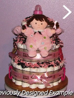 Baby-Girl-Diaper-Cakes.JPG - Baby Girl Diaper Cake