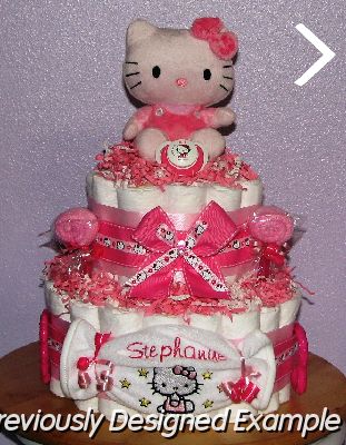 HelloKitty-Diaper-Cake.JPG - Hello Kitty Diaper Cakes