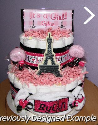 Paris-Diaper-Cake.JPG - Paris Diaper Cake