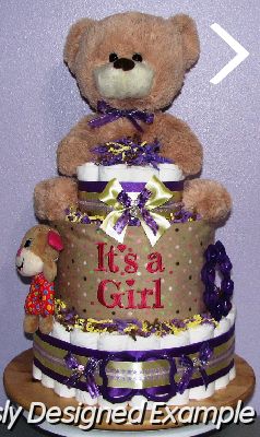 purple-teddy-bear.JPG - Baby Girl Teddy Bear