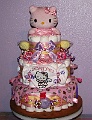 Personalized-Hello-Kitty-Diaper-Cake
