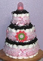 Pink-Lace-Diaper-Cake