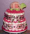 Pink-Turtle-Diaper-Cake