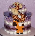 Purple-Giraffe-Diaper-Cake