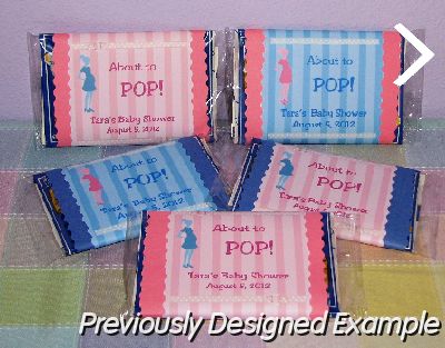 About To Pop Baby Shower Popcorn Wrappers Baby Shower Popcorn