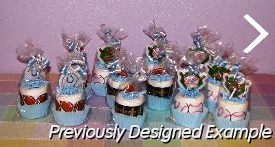 All-Sports-Mini-Cupcakes.JPG - Wrapped Mini Cupcakes