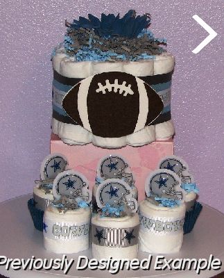 Cowboys-Mini-Diaper-Cupcakes.JPG - Dallas Cowboys Mini Cupcakes