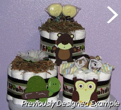Forest-Friends-Diaper-Cupcakes.JPG - Forest Friends Diaper Cupcakes