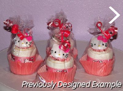 HelloKitty-Mini-Diaper-Cupcakes.JPG - Hello Kitty Mini Cupcakes
