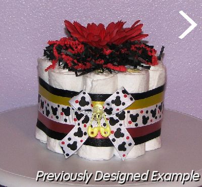 Mickey-Mouse-Diaper-Cupcakes.JPG - Mickey Mouse Diaper Cupcake