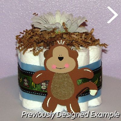 Monkey-Diaper-Cupcake.JPG - Monkey Diaper Cupcake