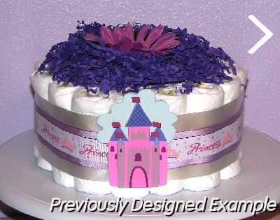 Princess-Diaper-Cupcakes.JPG - Large Princess Diaper Cupcake