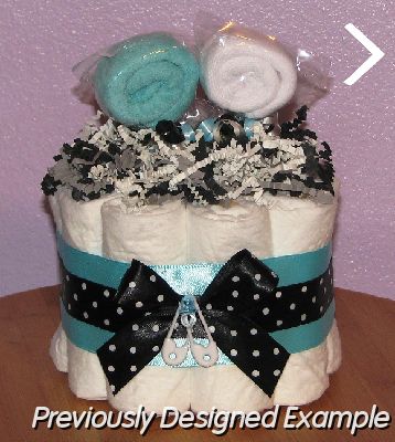 Tiffany-Blue-Diaper-Cupcake.JPG - Tiffany Blue Diaper Cupcake