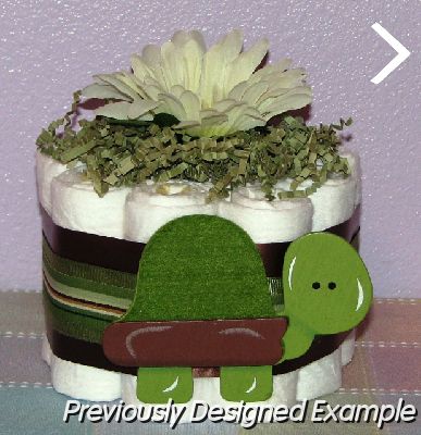 Turtle-Cupcake.JPG - Turtle Diaper Cupcake