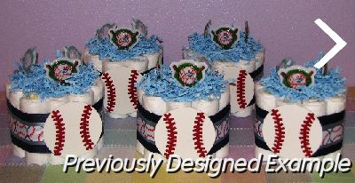 Yankees-Cupcakes.JPG - New York Yankees Diaper Cupcakes