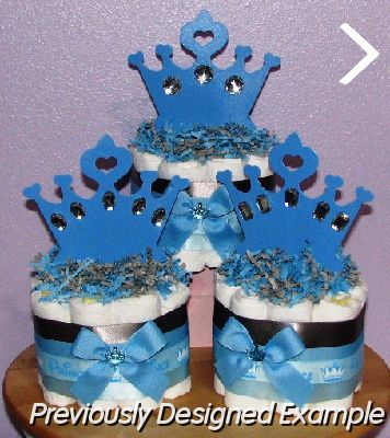 custom-prince.JPG - Custom Prince Diaper Cupcakes