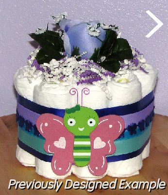 nojo-butterfly-cupcake.JPG - Nojo Beautiful Butterfly Diaper Cupcake