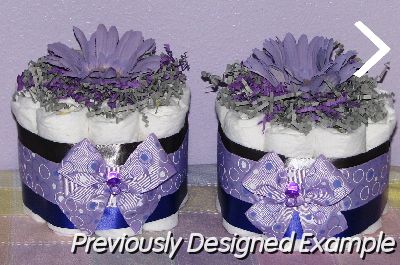 purple-grey-diaper-cupcakes.JPG - Purple & Grey Diaper Cupcakes