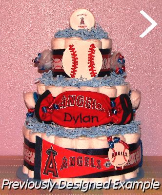 Anaheim-Angels-Diaper-Cake.JPG - MLB Anaheim Angels Diaper Cake