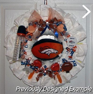 BroncosDW.JPG - Custom Denver Broncos Diaper Wreath