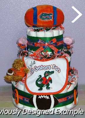 Florida-Gators-Diaper-Cake.JPG - Florida Gators Diaper Cake