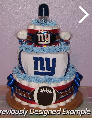 Giants-Diaper-Cake.JPG - NY Giants Diaper Cake
