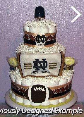 ND-Diaper-Cakes.JPG - Notre Dame Diaper Cake