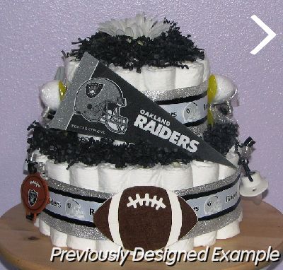 Oakland-Raiders-Diaper-Cake.JPG - Oakland Raiders