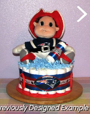 Patriots-Baby-Cake.JPG - New England Patriots Baby Cake