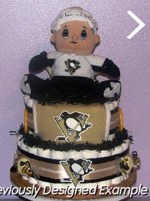 Pittsburgh-Penguins-Diaper-Cake.JPG - Pittsburgh Penguins Diaper Cake