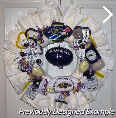Ravens-Diaper-Wreath.JPG - Baltimore Ravens Diaper Wreath