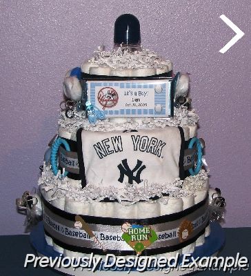 YankeesShira.JPG - Custom New York Yankees Diaper Cake