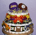 Lakers-Steelers-Diaper-Cake