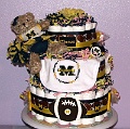 Michigan-Wolverines-DiaperCake